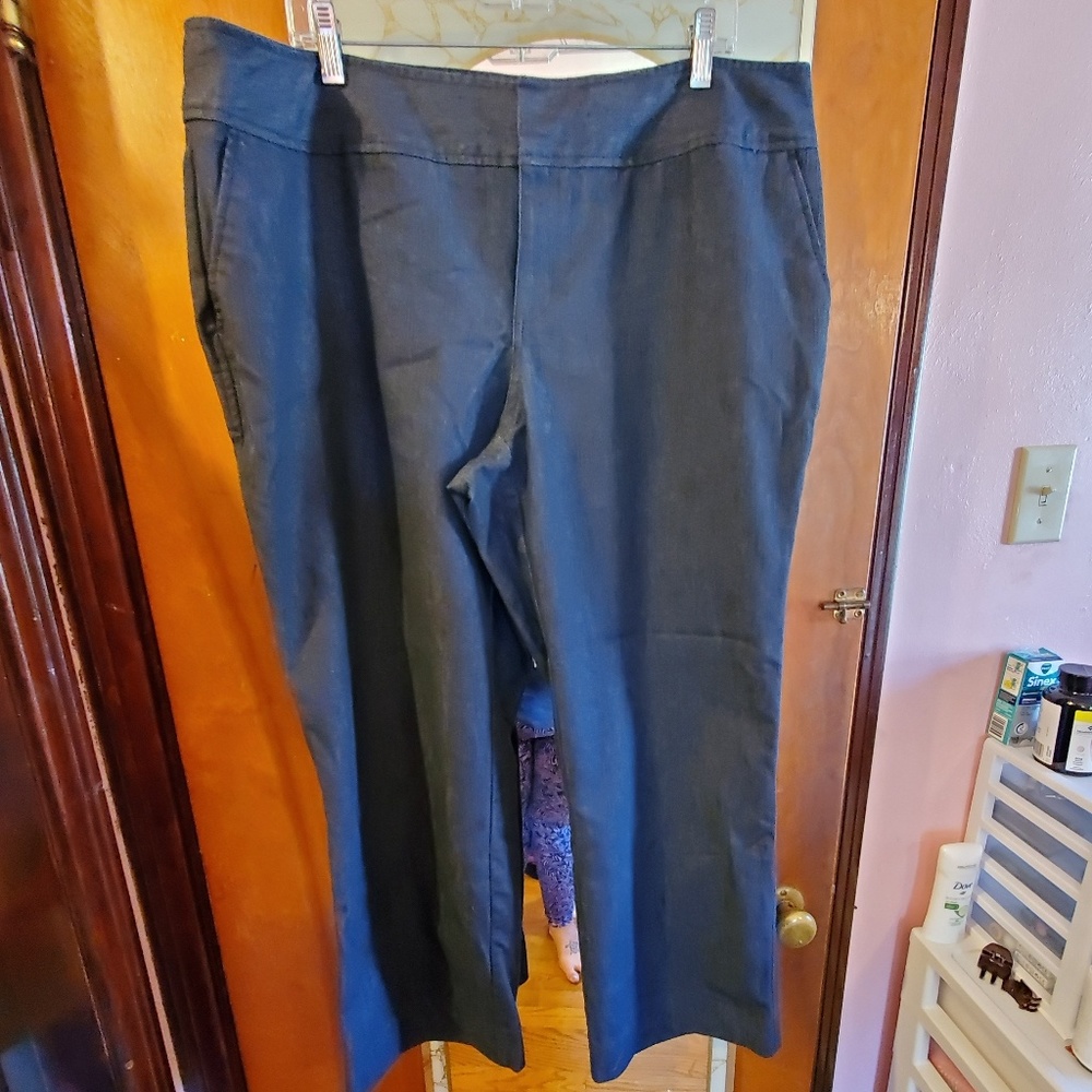 Dark wash jean trousers